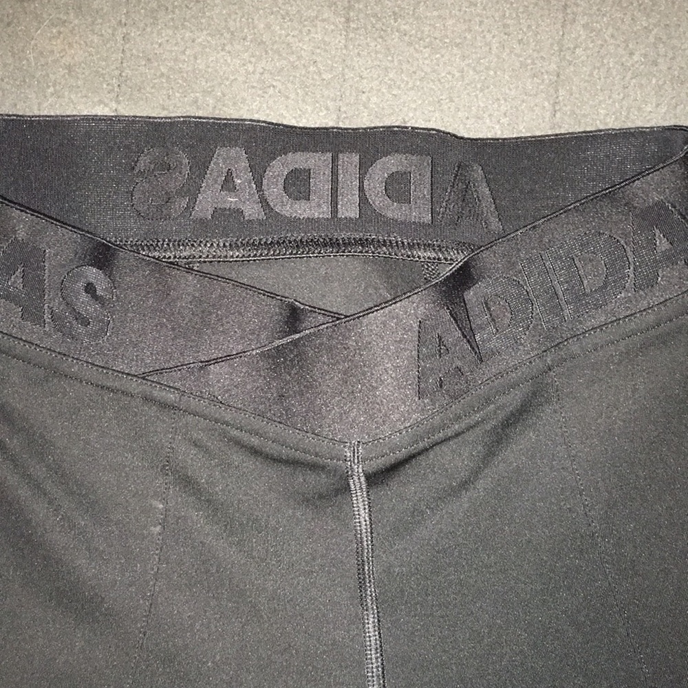 Small Black adidas leggings.